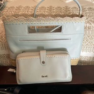 the Sak purse and smart phone crossbody wallet w/ straps for both.